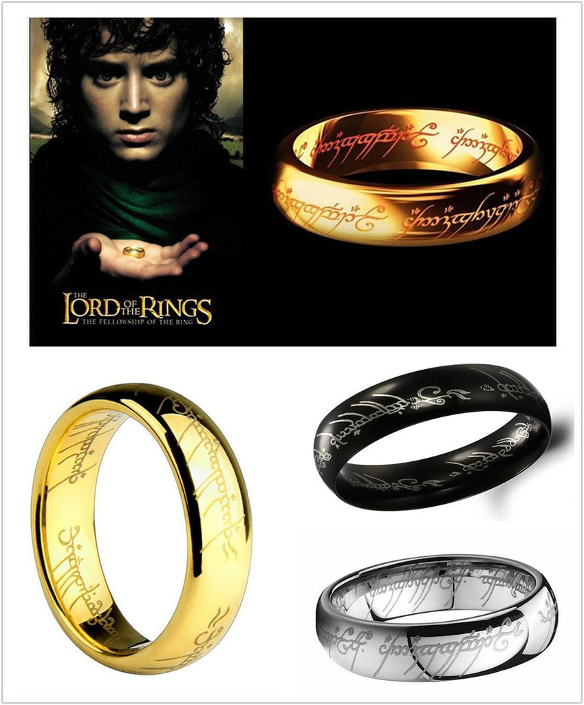 One Ring of Power Gold the Lord of Ring mj-