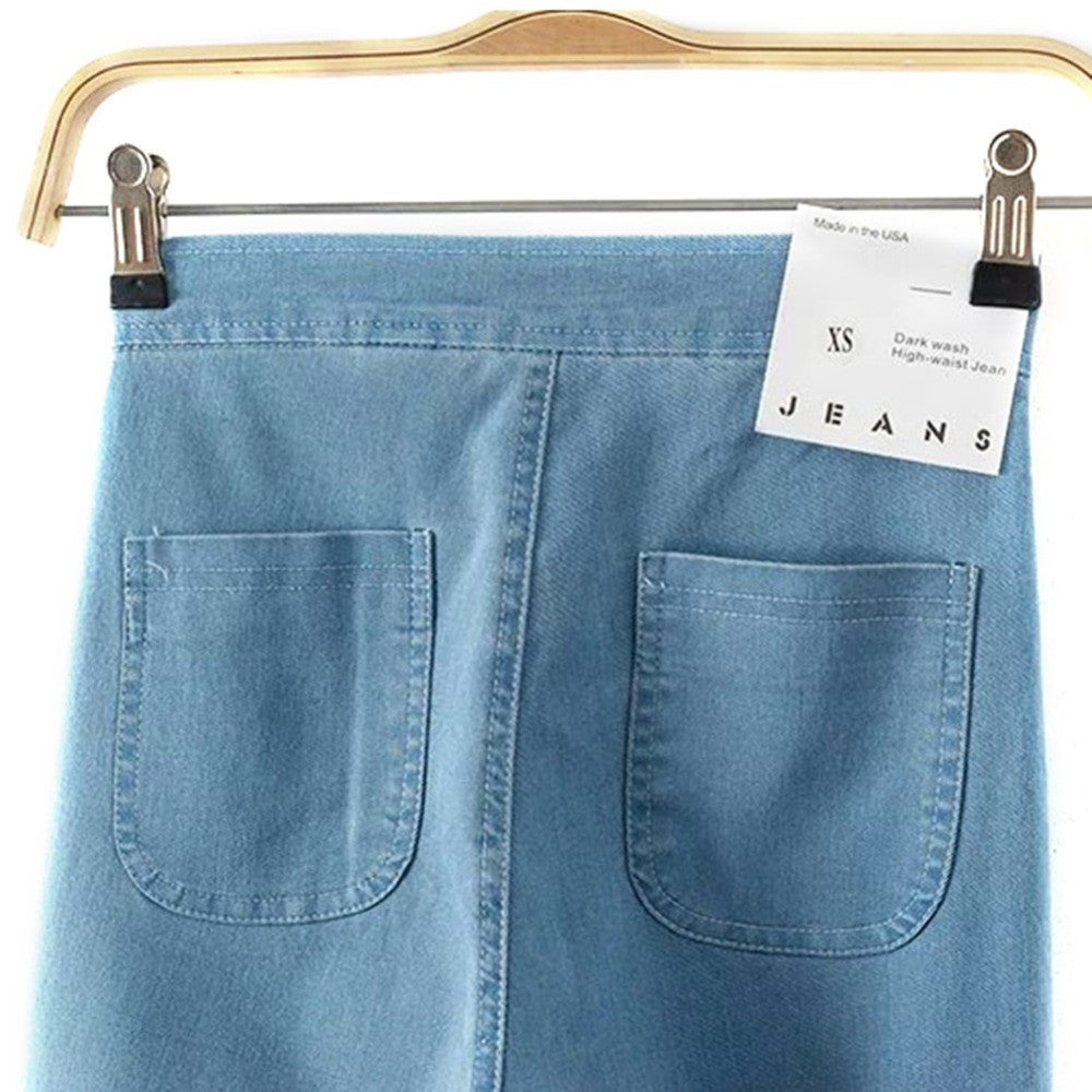 High Waist Slim Denim Jeans For Women