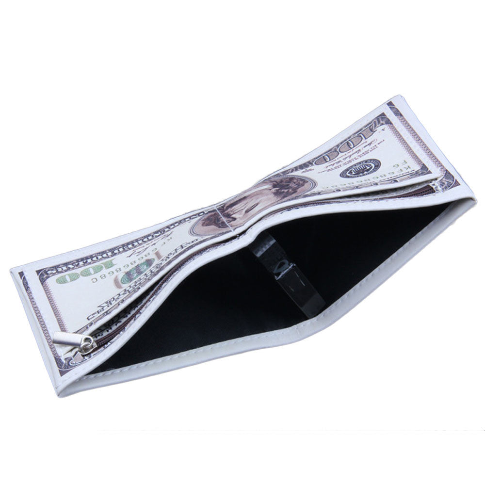 Elegance US Dollar Bill Print Men's Wallet