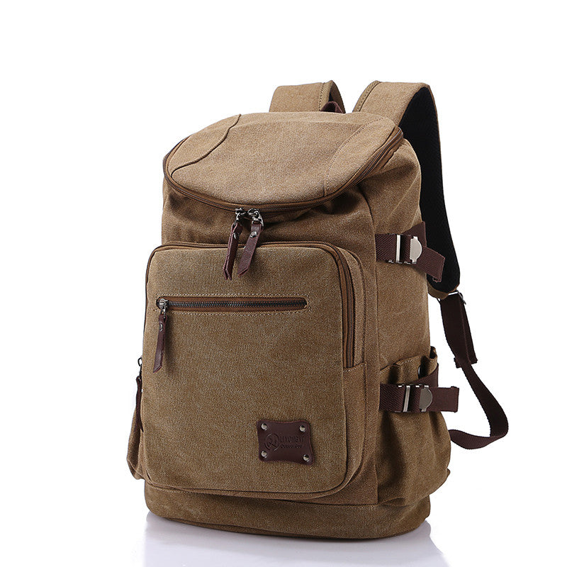 High Quality Backpack Zipper Solid Canvas Bag bmb