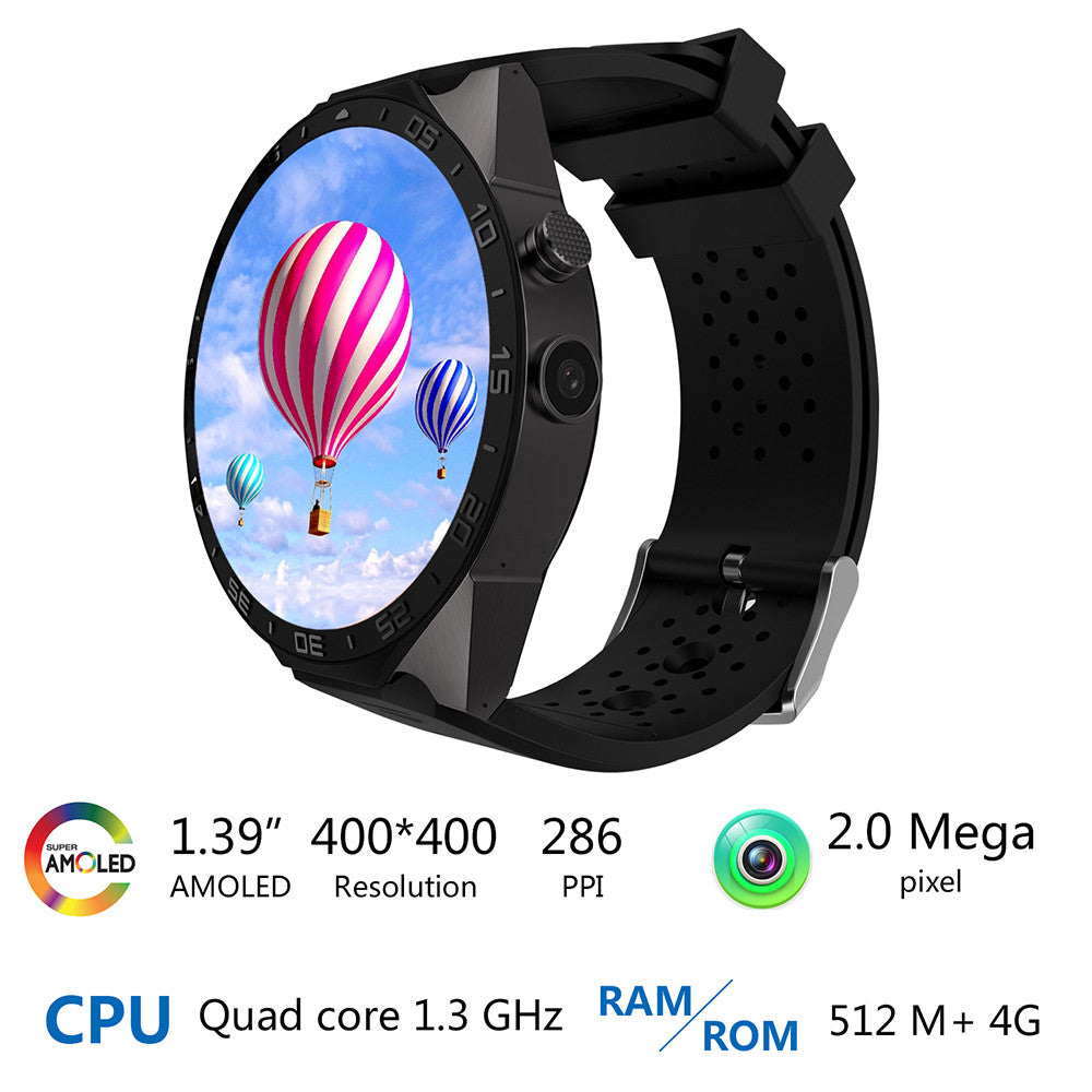 GPS Smart Watch 3G WIFI Android 1.39 inch Screen 2.0MP Camera