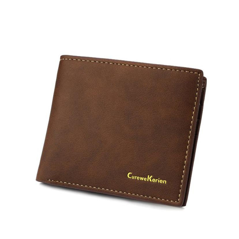 Credit Cards & Photo Holder Leather Wallets for Men