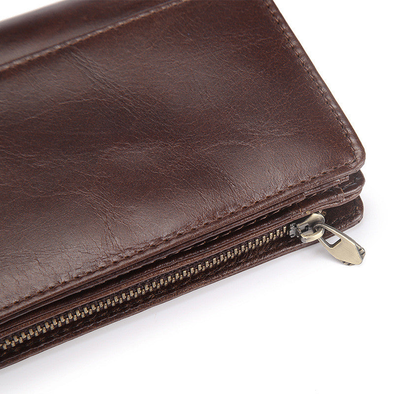 Genuine Leather Wallets for Men Vintage Design