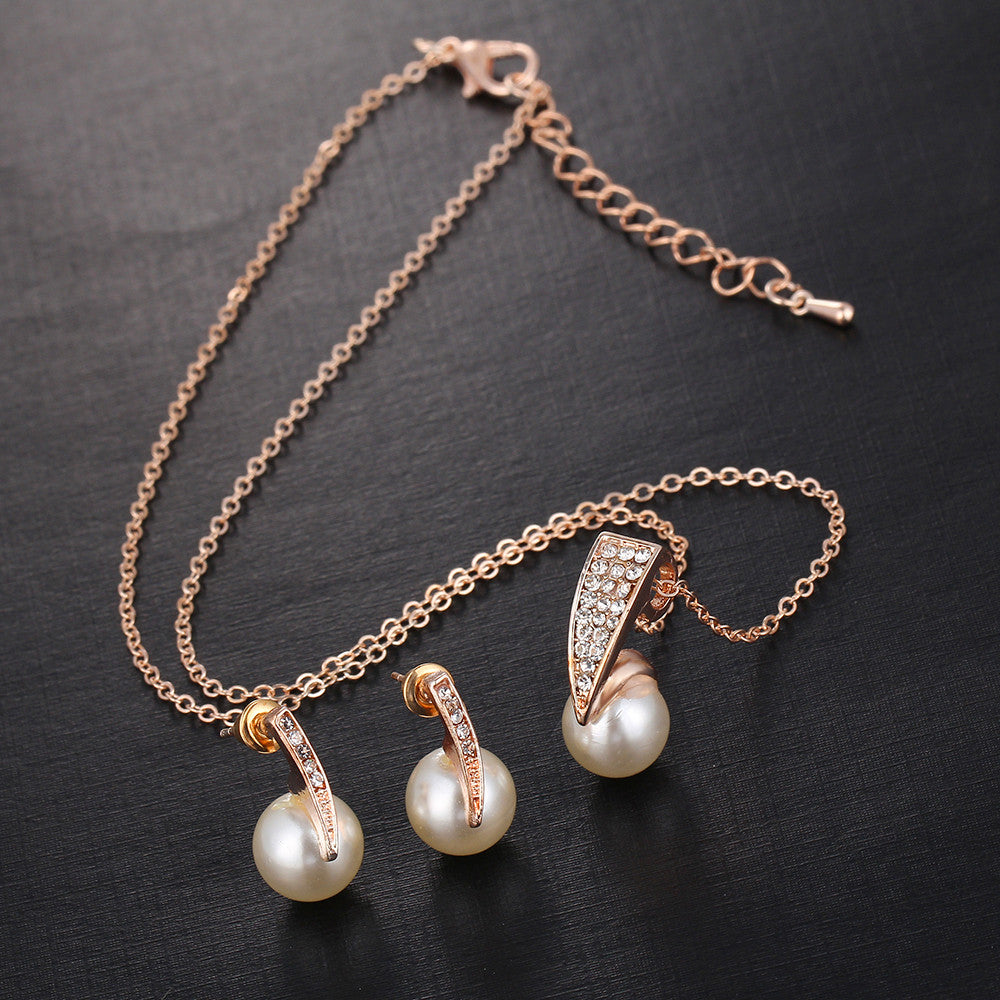 Pearl Jewelry Water Drop Necklaces Earrings Jewelry Sets