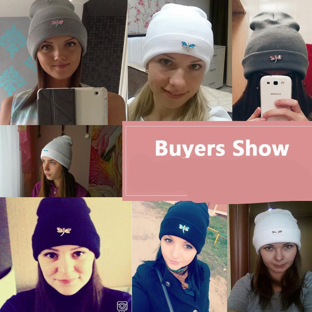 Crystal Beanie Hat For Women