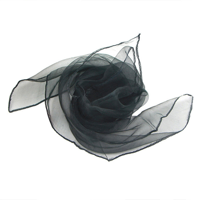 Retro Neck Square Organza Chiffon Scarves 7 Colors