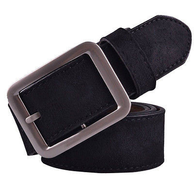 Fashion Casual Faux Leather Waistband Pin Buckle Belt for Men
