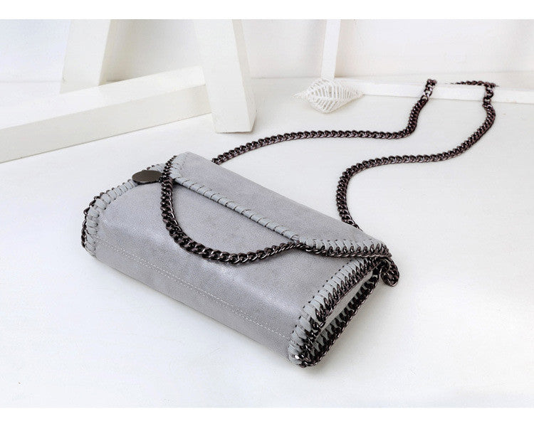 Chain Detail Clutch Crossbody Bag