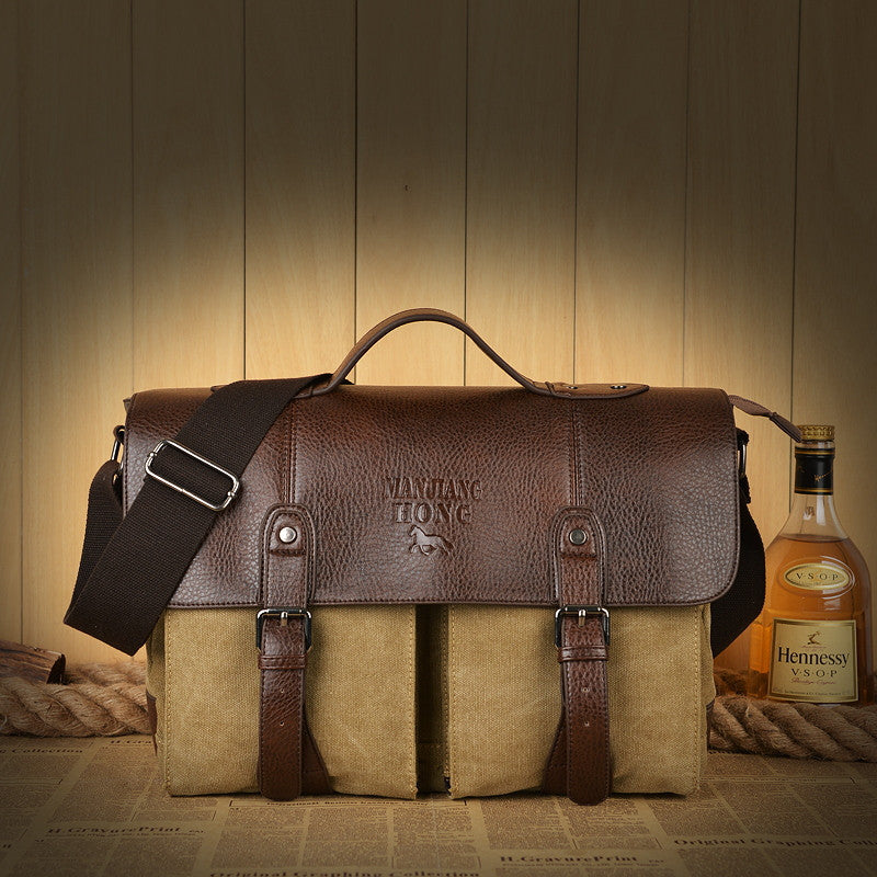 High Quality Canvas Business Briefcase For Men