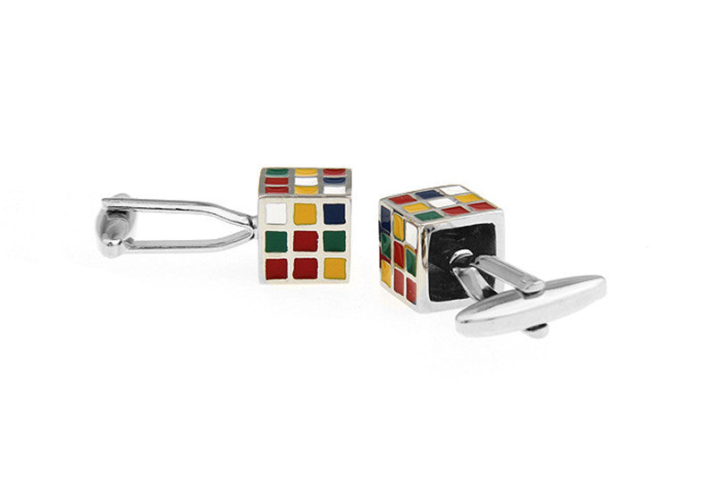 Magic Cube Style Jewelry Cufflinks