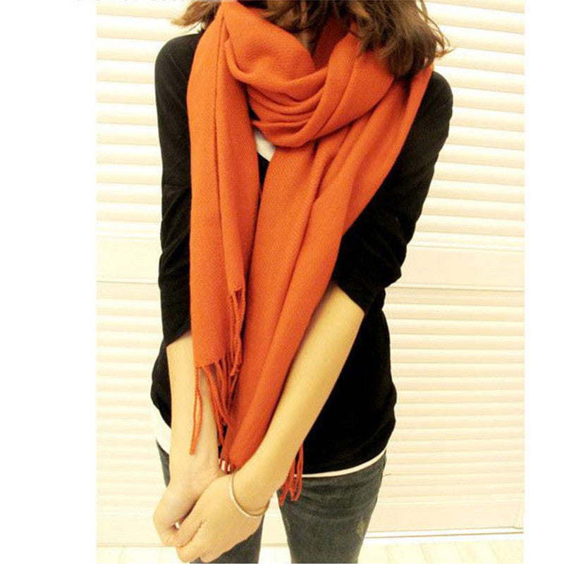 Solid Cashmere Scarves For Women