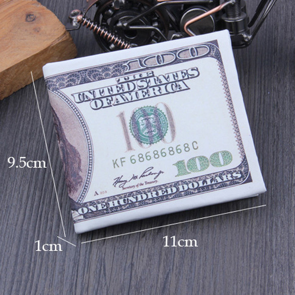 Elegance US Dollar Bill Print Men's Wallet