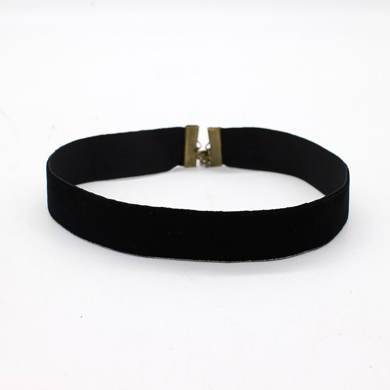 Ribbon Black Velvet Choker Necklaces For Women Multi-Size 2pcs Handmade Jewelry