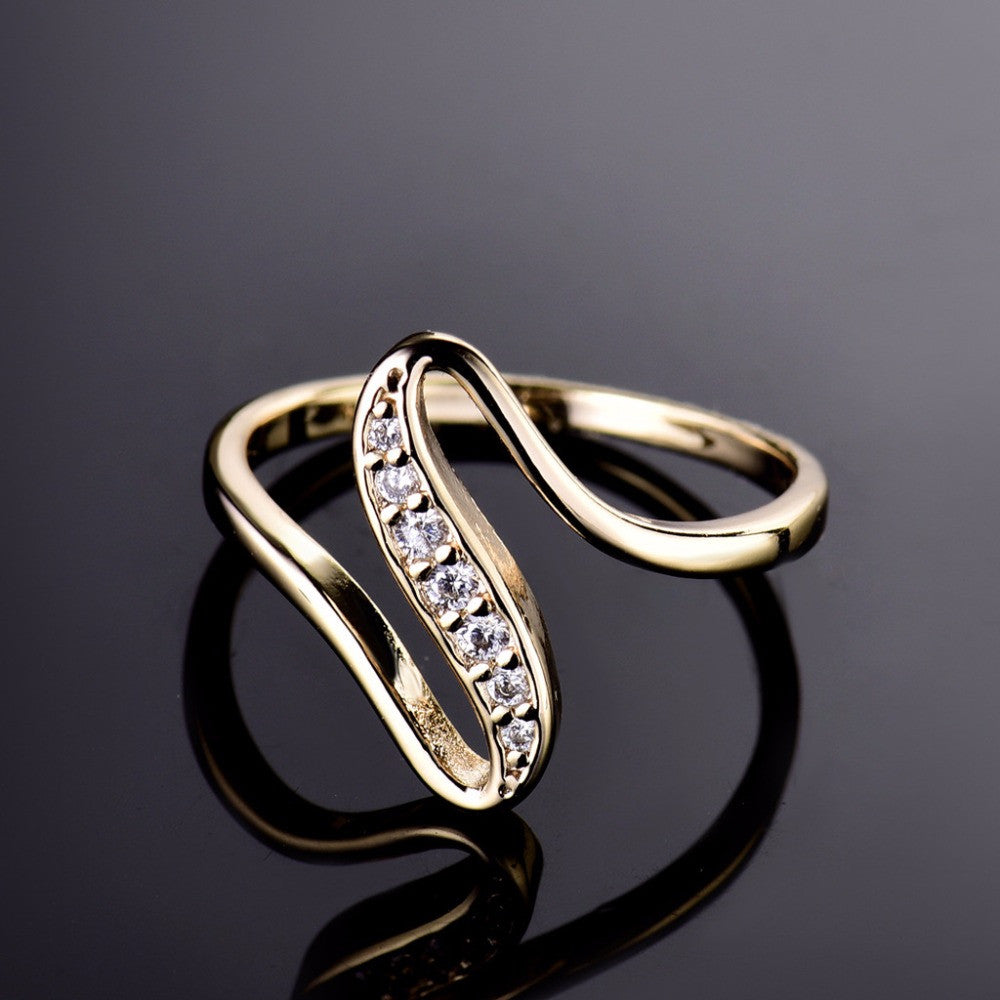 Gold Plated Engagement Wedding Rings For Women wr-
