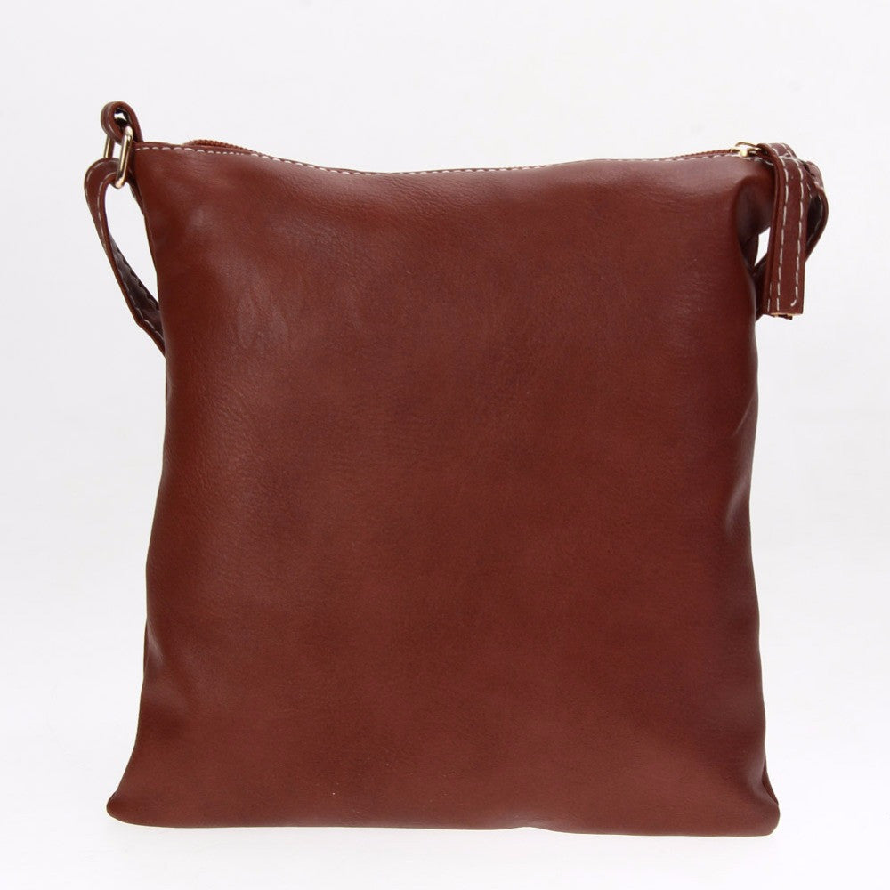 PU Leather Crossbody Messenger & Shoulder Bag bws