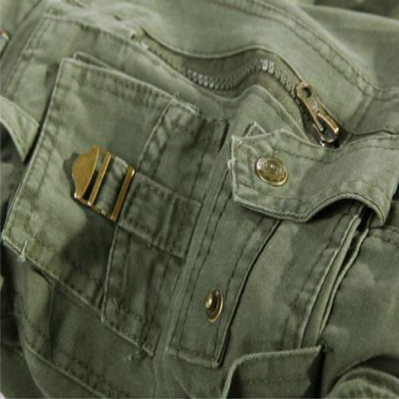 Cargo Army Green Grey Black Big Pockets Decoration Casual Pants for Men