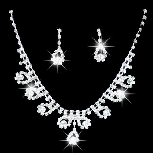 Bridal Romantic Necklaces Earrings Wedding Jewelry Sets