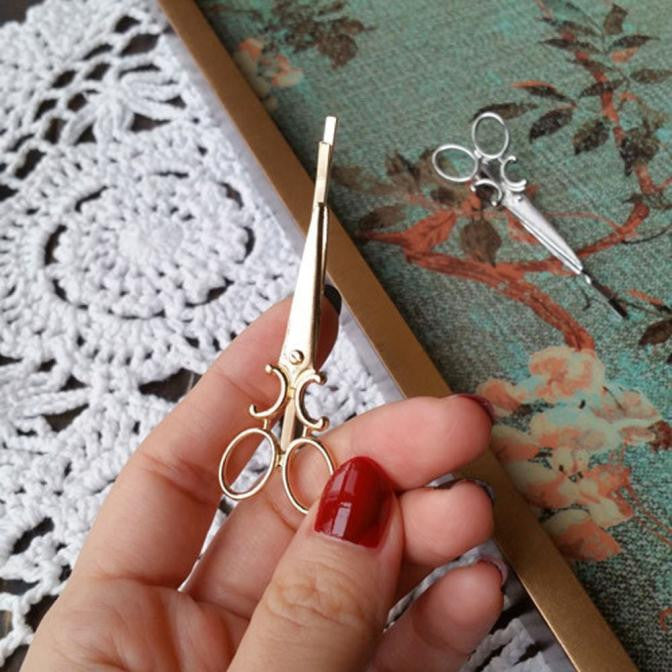 Big Solid Scissors Design HairClips Hairpins