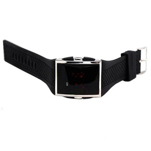 Unisex White Black LED Digital Watch