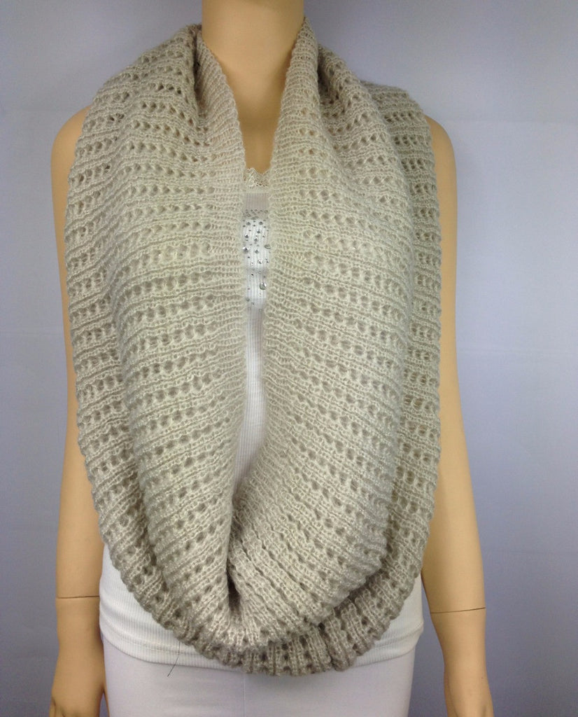 Warm Mohair Knitted Crochet Solid Winter Scarves