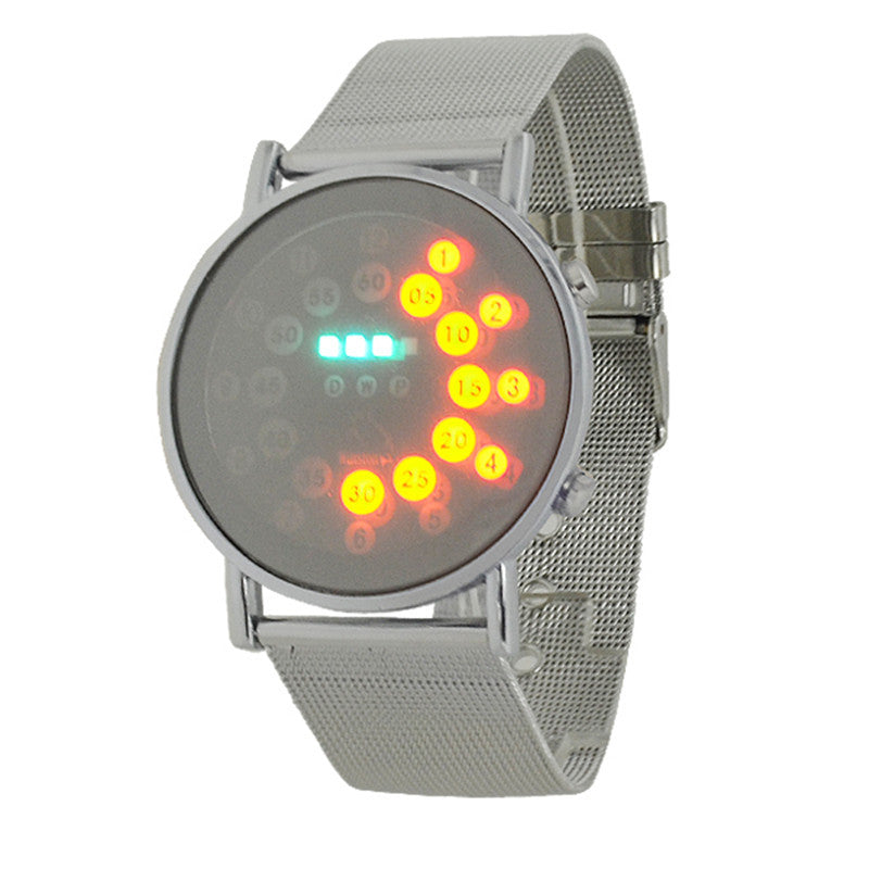 Blue Multi-LED Display Digital Watch