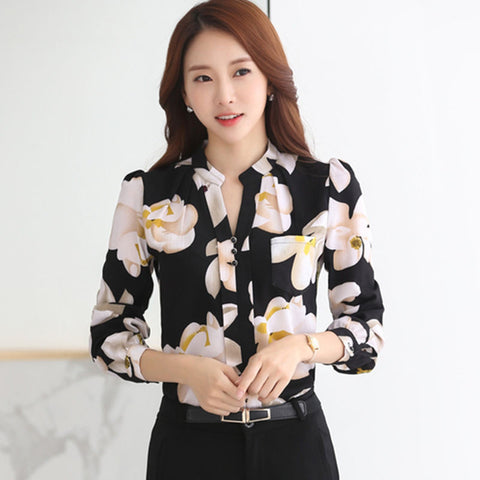 Slim Office Work Wear Shirts Tops