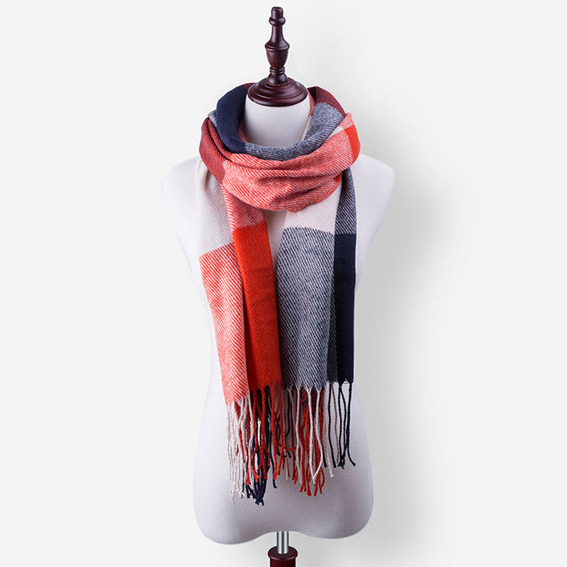 High Quality Winter Warm Plaid Scarves