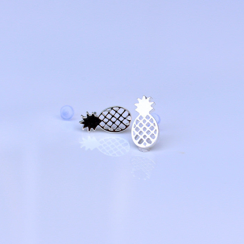 Best Friend Gift Minimalist Tiny Cute Pineapple Stud Earrings