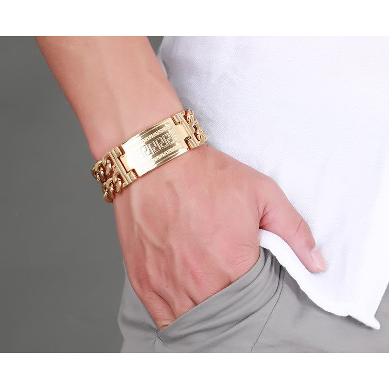 Great Wall Gold Chain Bracelet For Men mj-