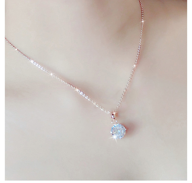 Awesome Look Crystal Rose Gold Plated Necklaces