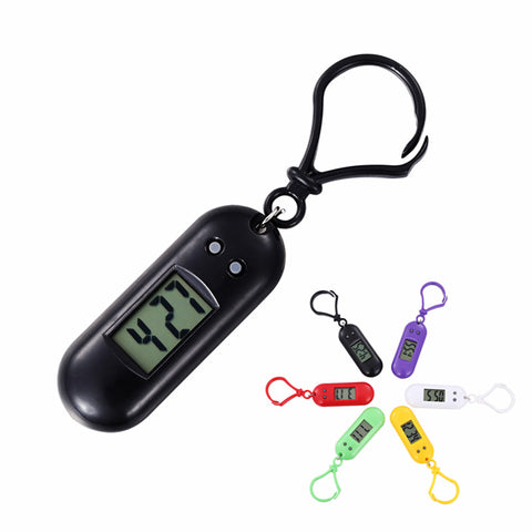 Rubber LED Key Ring Watch Sport Digital Watch Waterproof Colorful Watch -Random color