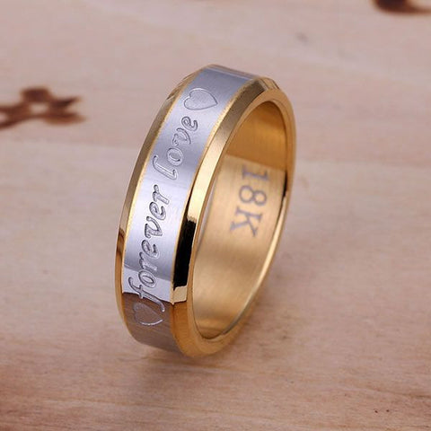 Silver Plated Forever Love Unisex Ring