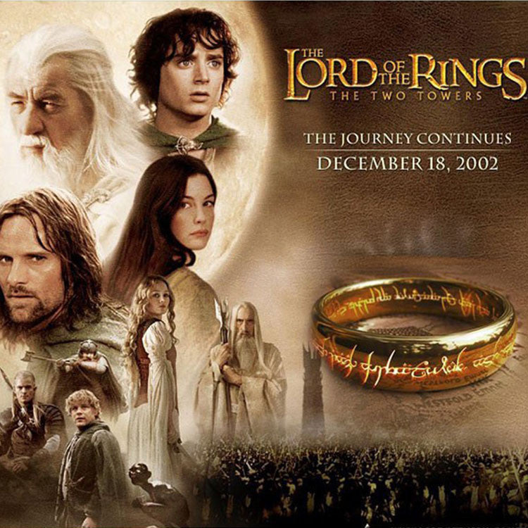 One Ring of Power Gold the Lord of Ring mj-