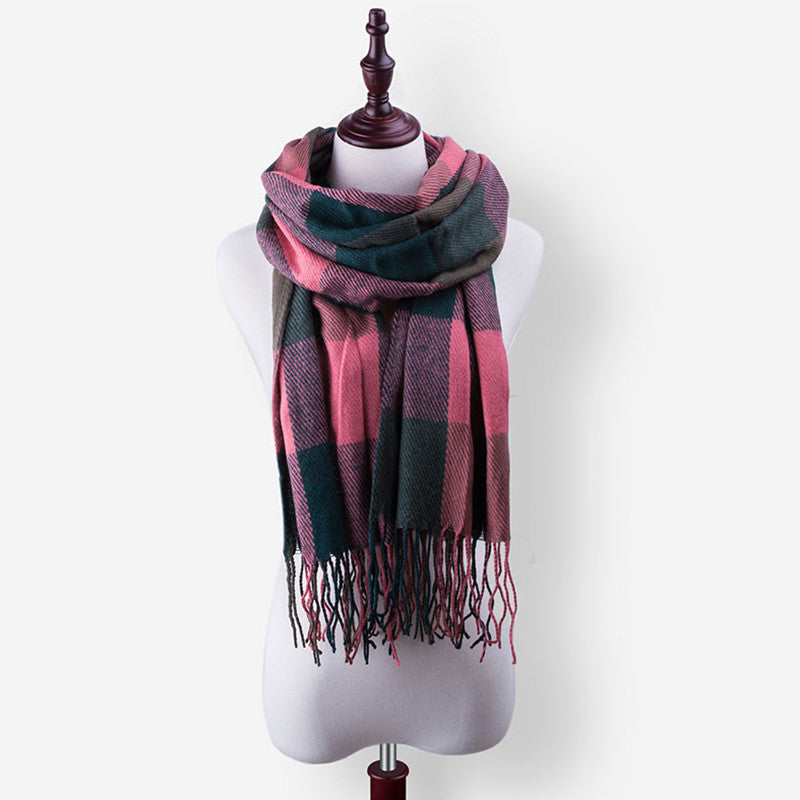 High Quality Winter Warm Plaid Scarves