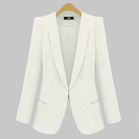 Style Collar Fashion Formal Women Blazer