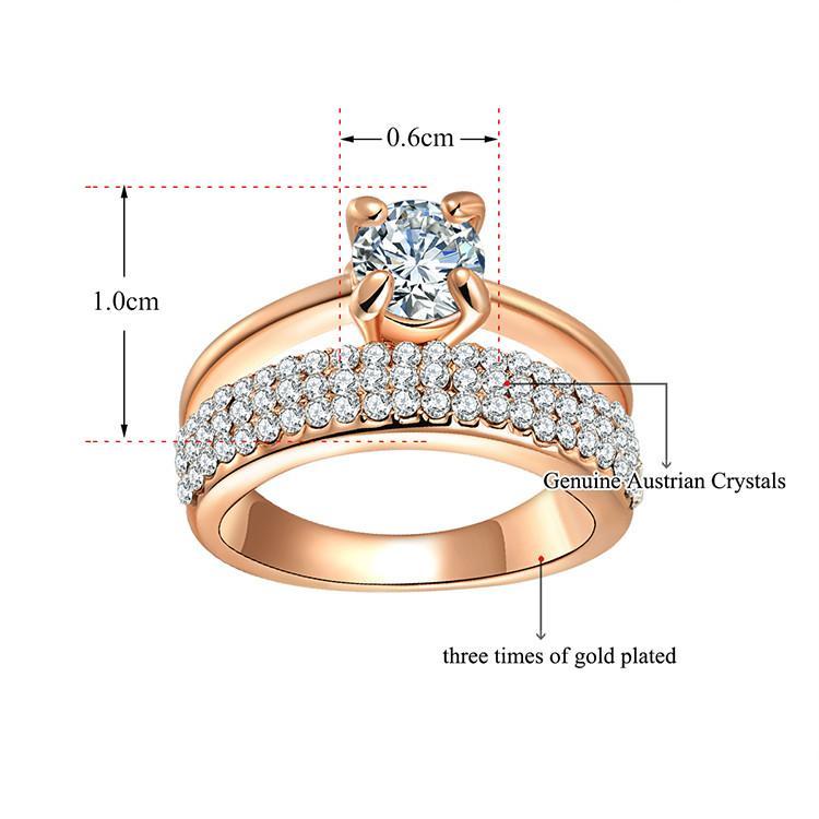 Gold Plated Aanillos Wedding Rings wr-
