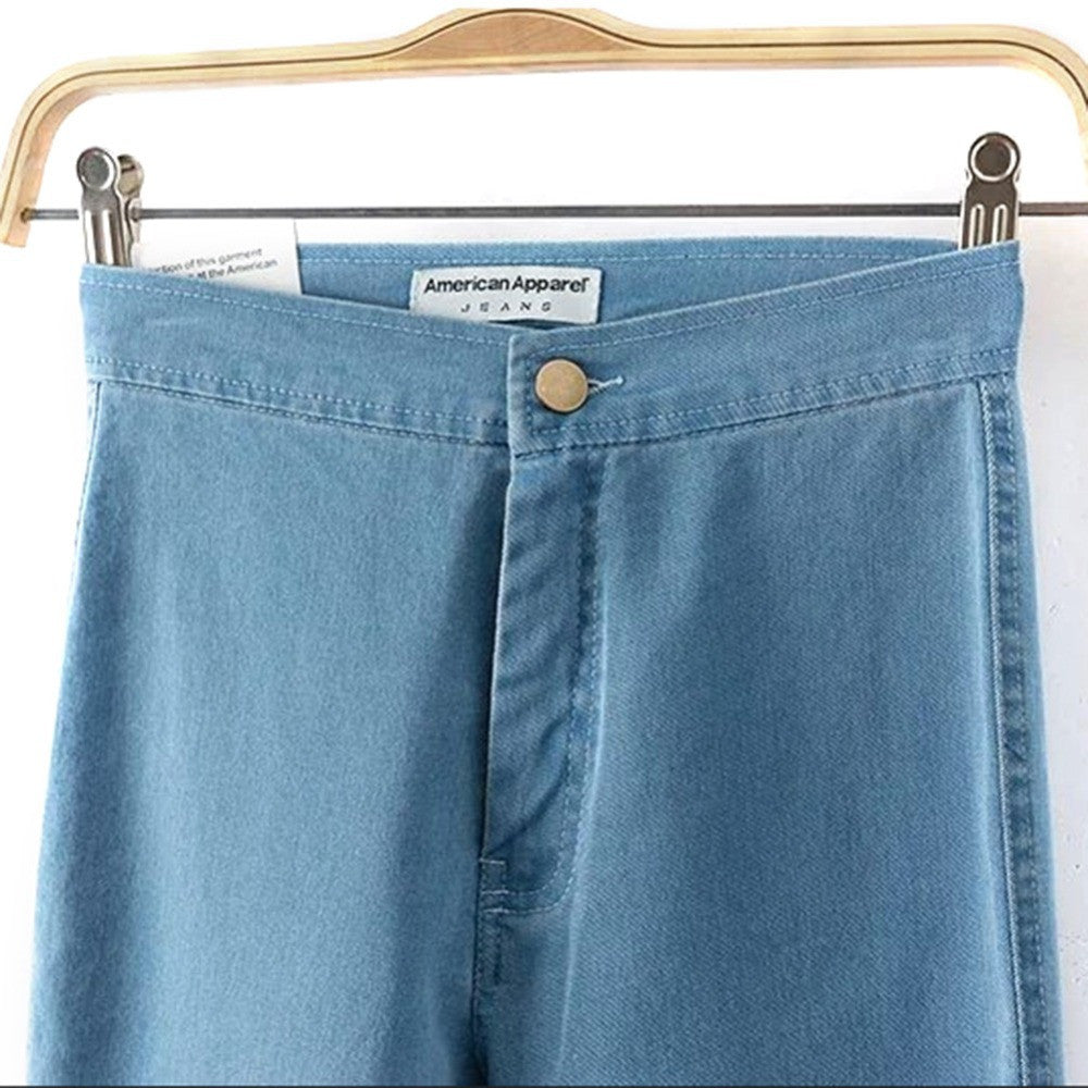 High Waist Slim Denim Jeans For Women