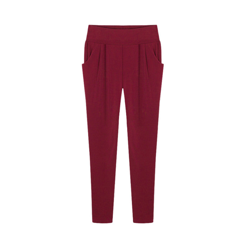 Stretch Elastic Waist Women Pants