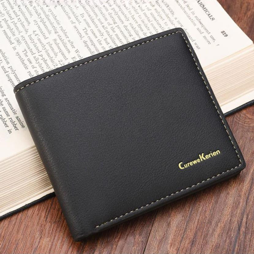 Credit Cards & Photo Holder Leather Wallets for Men