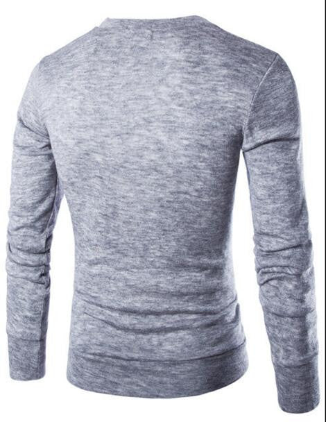 V-Neck Sweater For Men Stylish Knitted Solid Pullover in 7 Colors