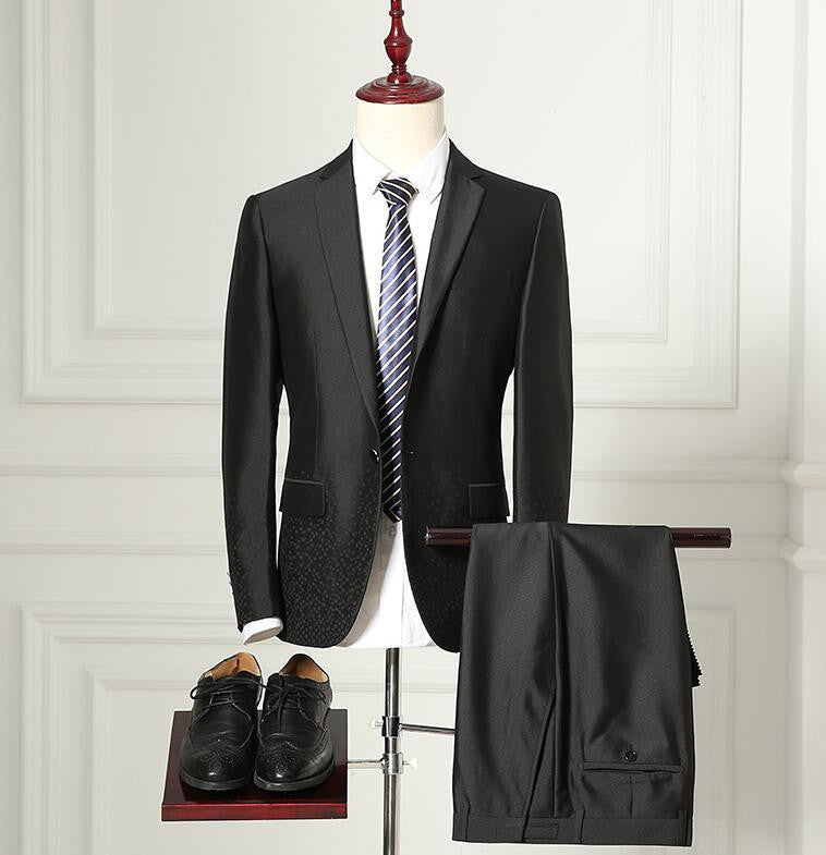 New Fashion Design Slim Groom Wedding Tuxedo Men's Suits