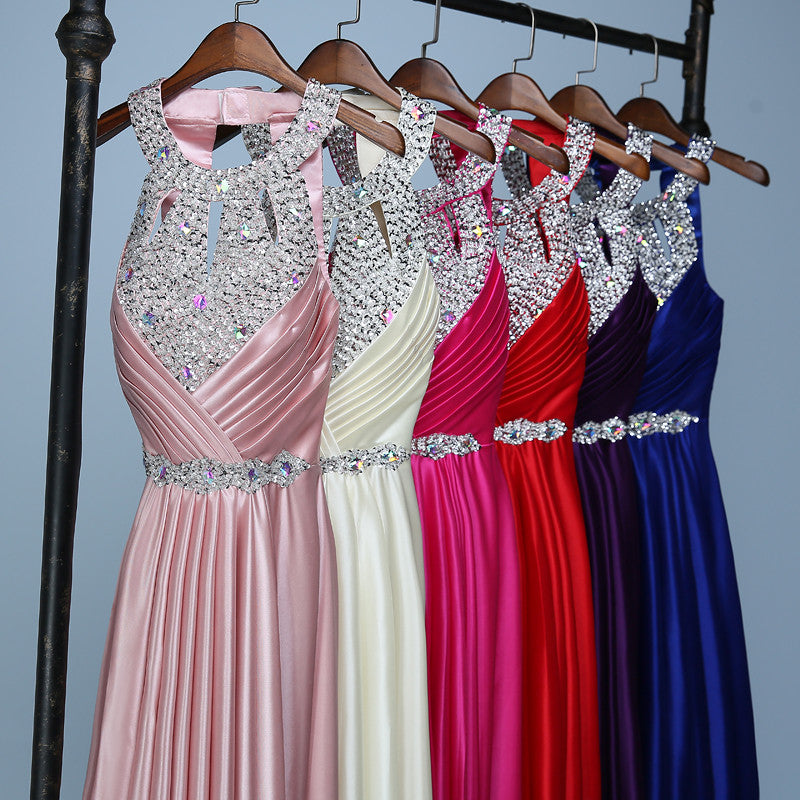 Evening Dress Floor-Length Formal Prom Party Gowns Elegant Long Evening Dresses