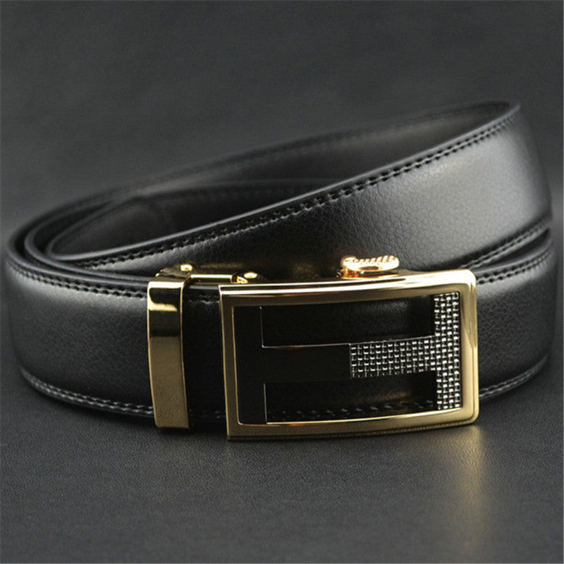 Luxury Leather Belt For Men Automatic Buckle