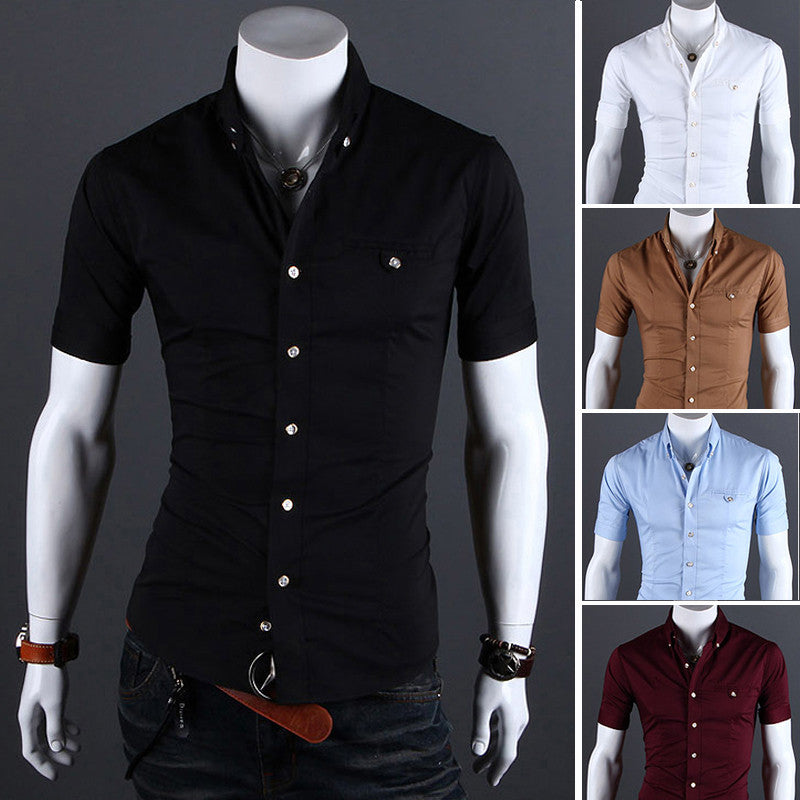 Luxury Brand Short Sleeve Shirts for Men