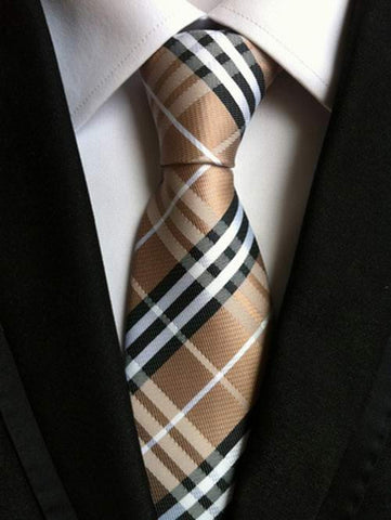 Classic Checked Business Ties for Men