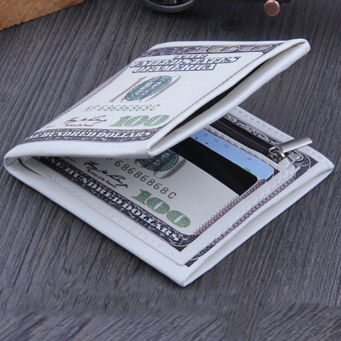 Elegance US Dollar Bill Print Men's Wallet