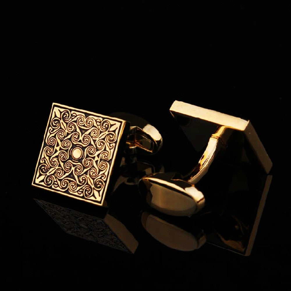 Classical High Quality Vintage Men's Cufflinks Engraved