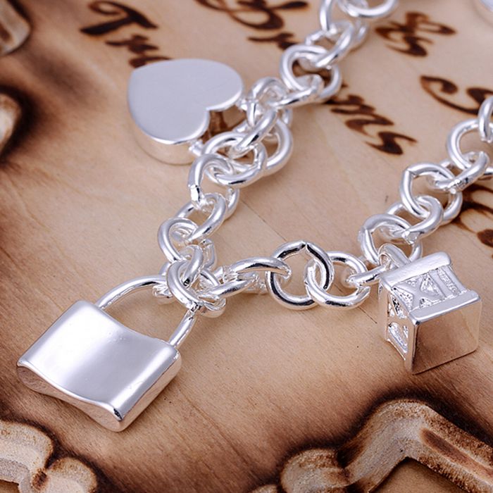 Five Locks Fashion Silver Bracelets