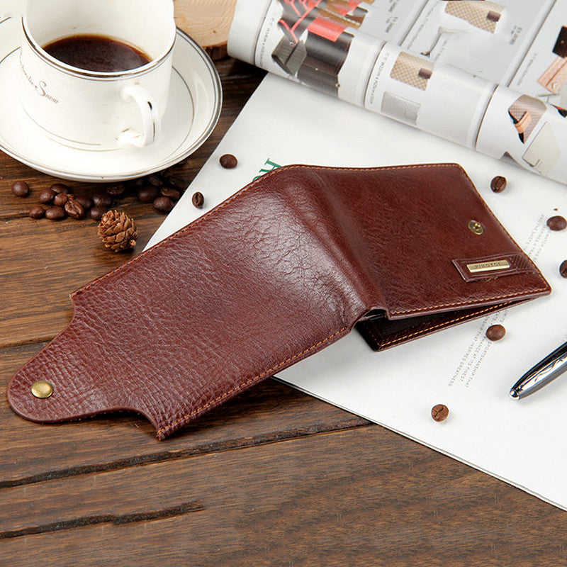 Quality Guarantee Leather Purse With Coin Pocket Men's Wallet