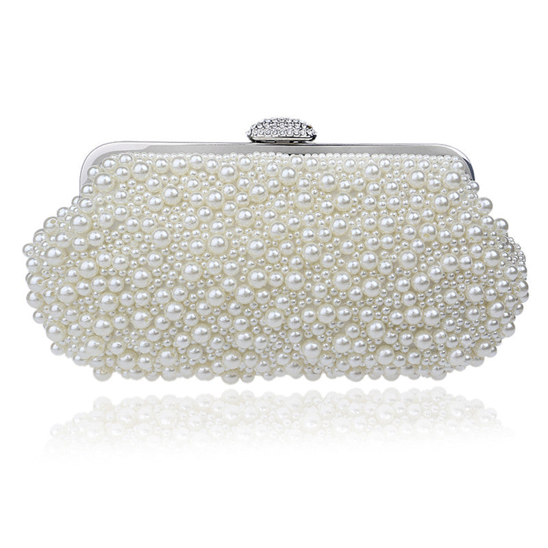 Vintage Pearl Style Wedding Design Clatch Evening Bags